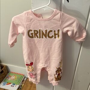 Pink Grinch Kids One Piece